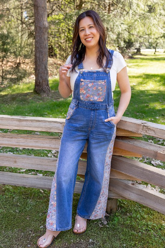 Wren Patchwork Overalls